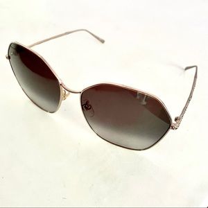 Gradient Grey Geometric Ladies Sunglasses